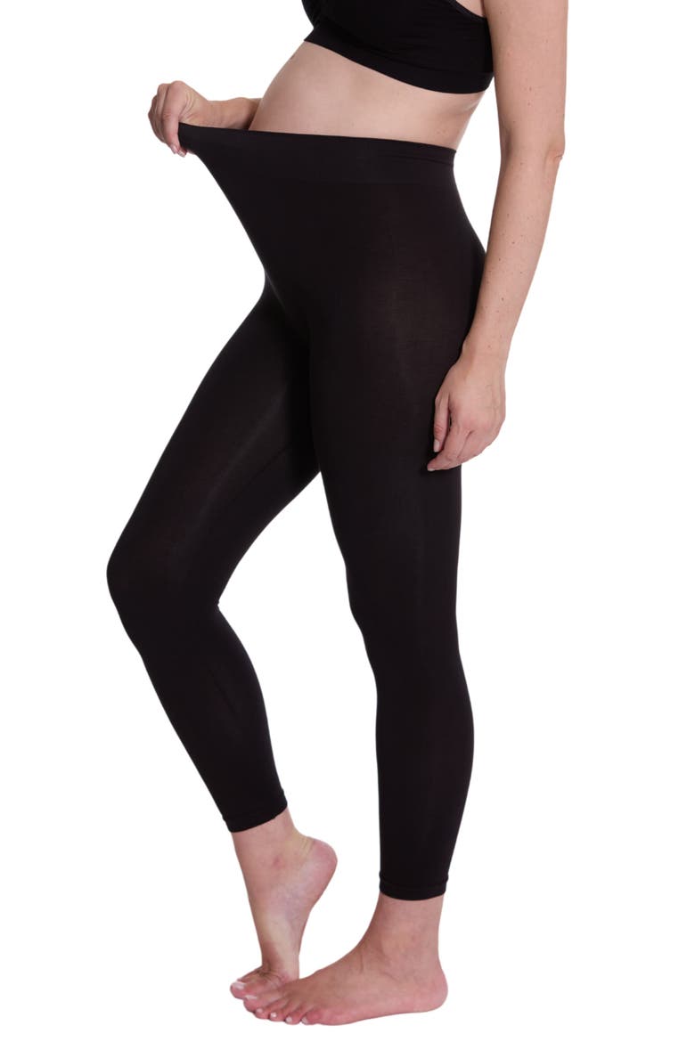 Essentiel Seamless Maternity Leggings, Alternate, color, Black