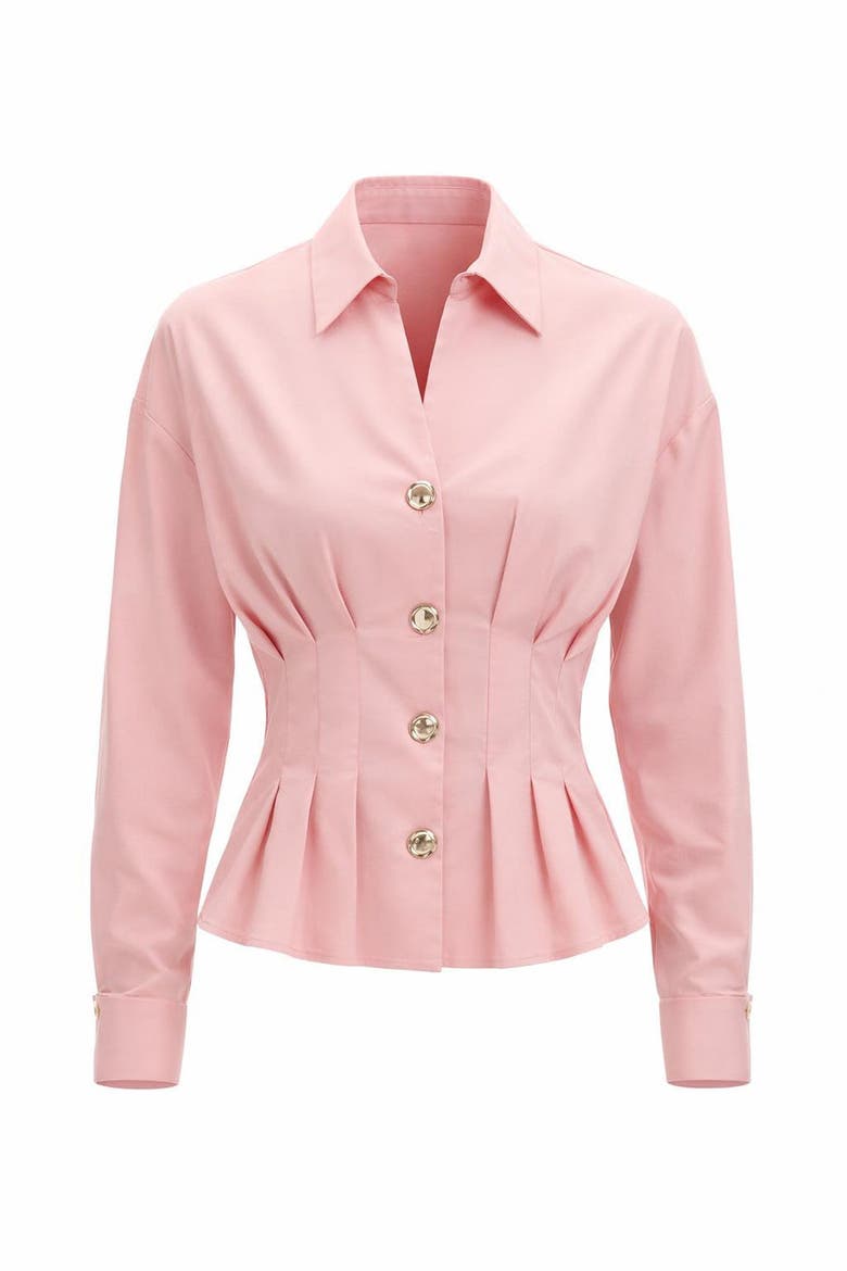Erika Cotton Poplin Shirt, Alternate, color, Pink