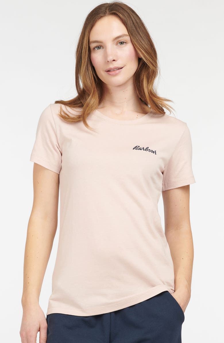 Barbour Edie Logo Print Lounge T-Shirt, Alternate, color,