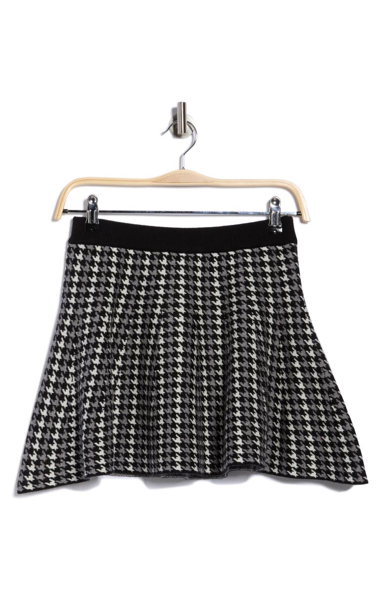 Love By Design Hannah Miniskirt, Alternate, color, Black/ Cozy Heather/ Egret