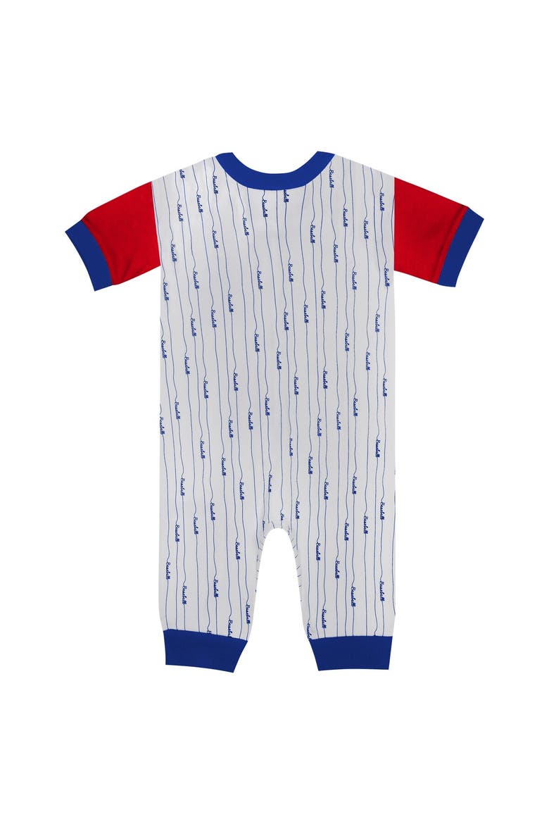 Newborn & Infant White Chicago Cubs Logo Best Series Full-Snap Jumper, Alternate, color, White
