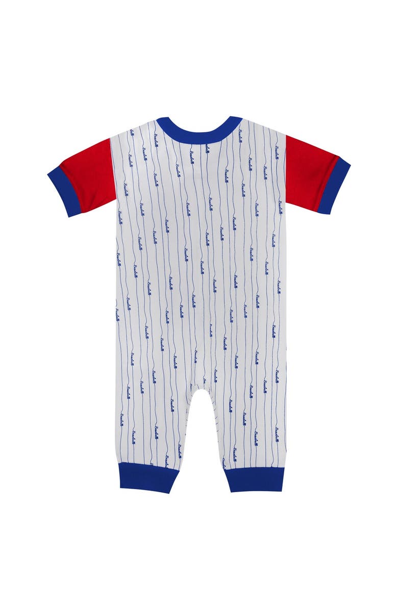 Outerstuff Newborn & Infant White Chicago Cubs Logo Best Series Full-Snap Jumper, Alternate, color,