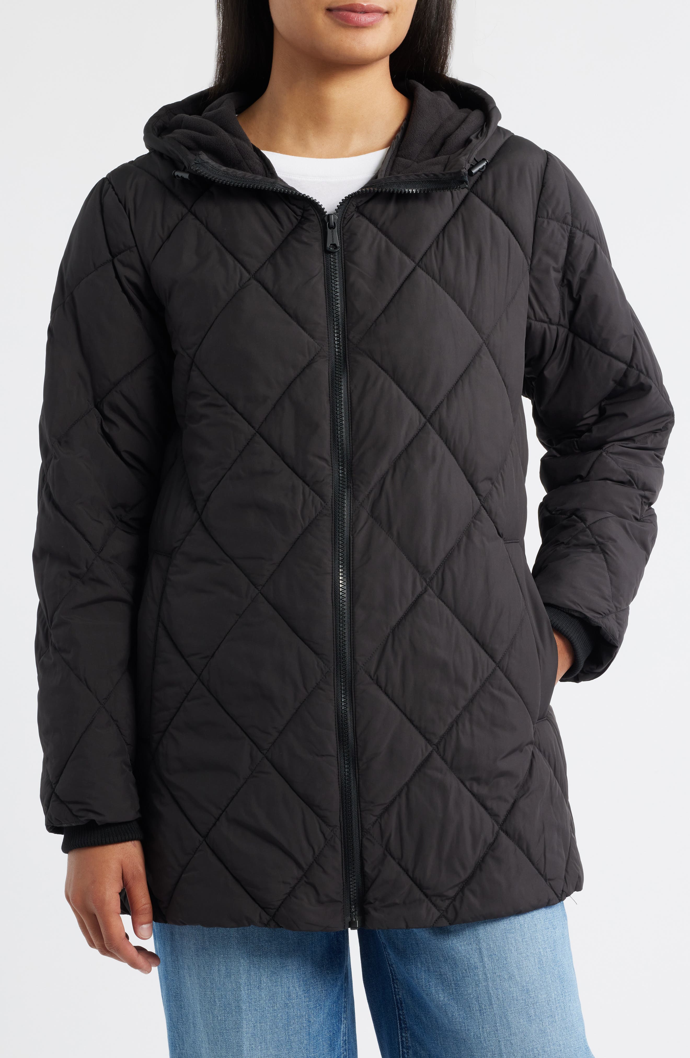 Bernardo Quilted Packable Puffer Jacket