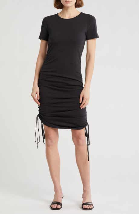 Tart Zinnia Drawstring Seam Cotton Dress