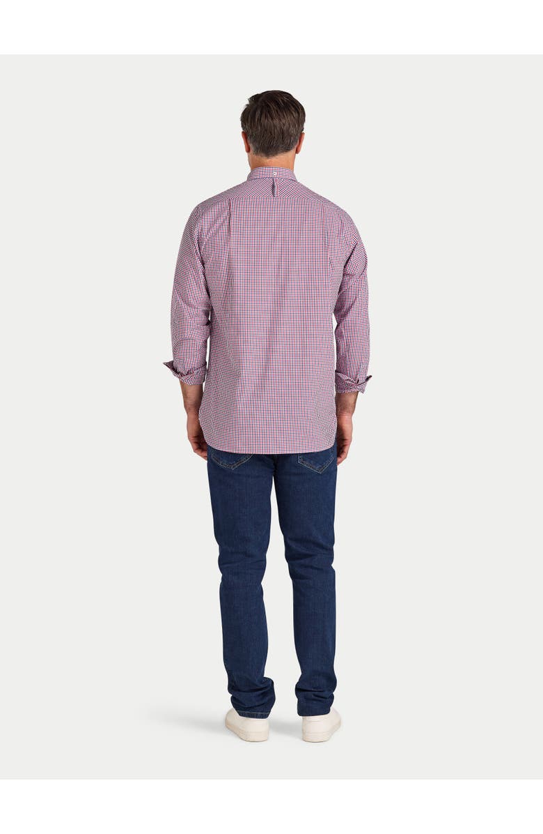 Raging Bull Long Sleeve Graph Check Poplin Shirt, Alternate, color, Red