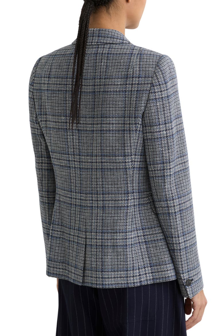 Larissa Plaid Double Breasted Jacket, Alternate, color, NAVY CHECK