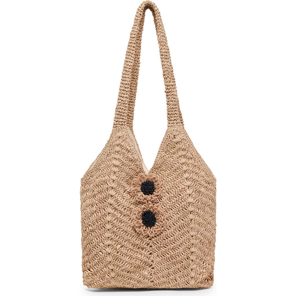 Dolce Vita Woven Shoulder Bag In Brown
