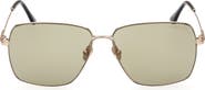 TOM FORD 58mm Square Sunglasses