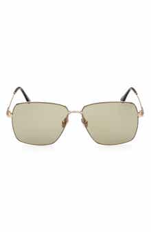 TOM FORD 58mm Square Sunglasses