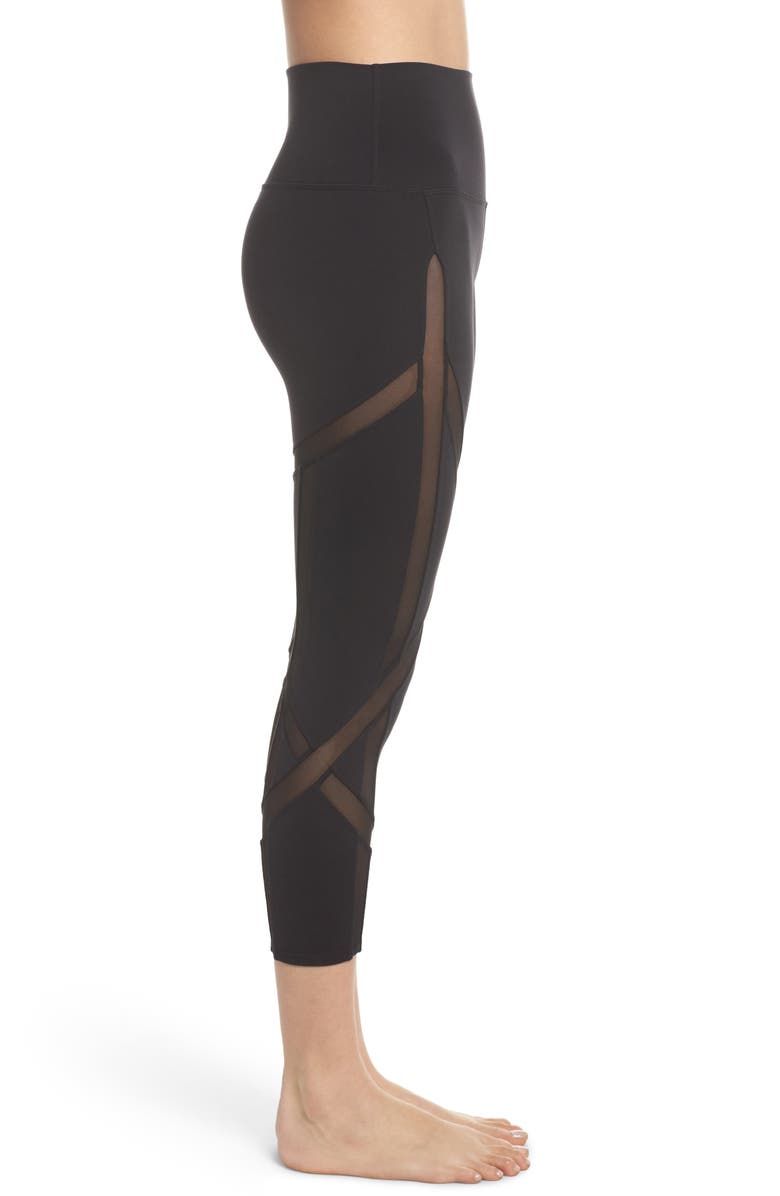 Alo Laced High Waist Capri Leggings, Alternate, color, 