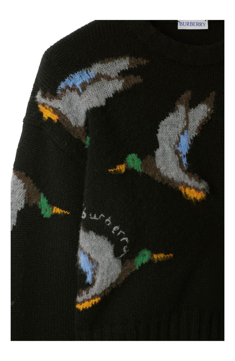 Burberry Cropped Duck Wool Sweater, Alternate, color, 