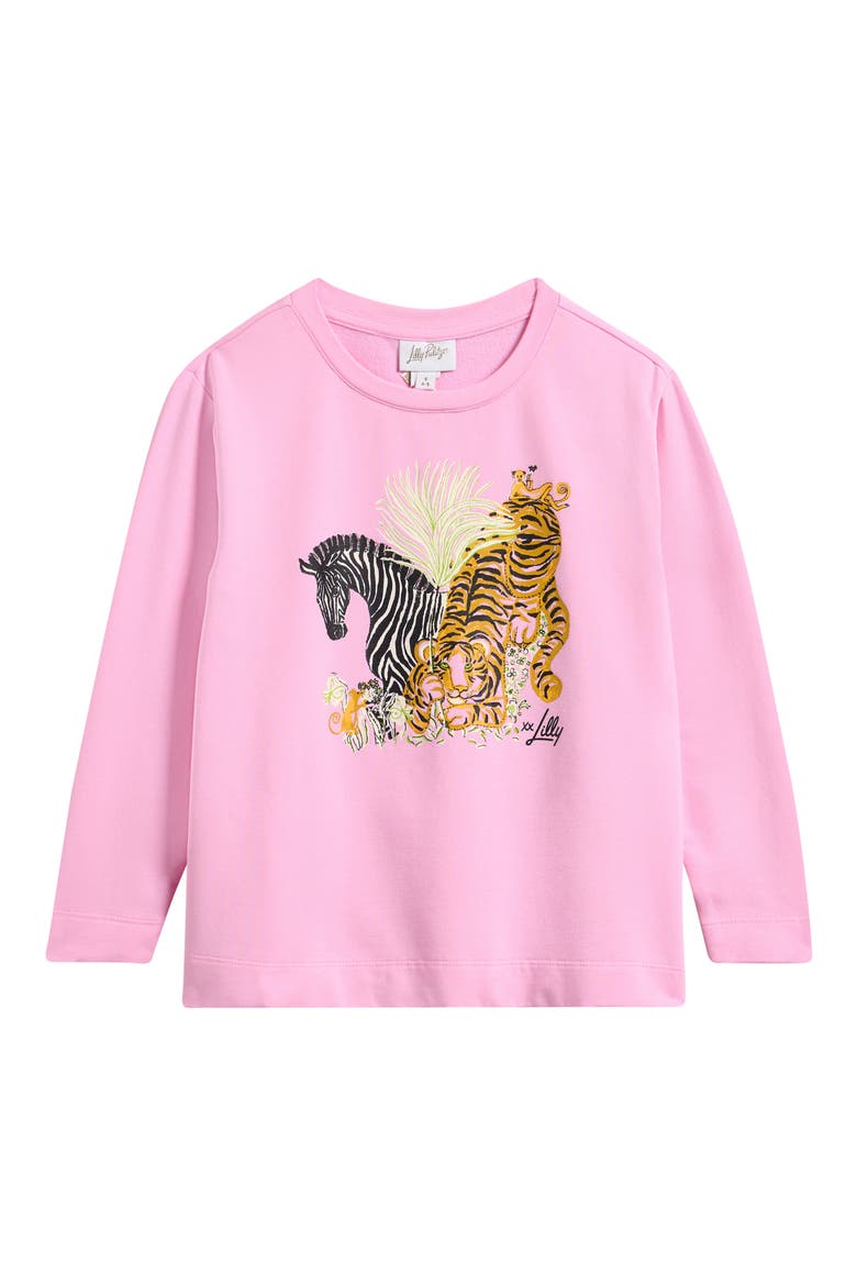 Kids' Mini Ballad Graphic Sweatshirt, Main, color, MULTI LILLYS ZOO