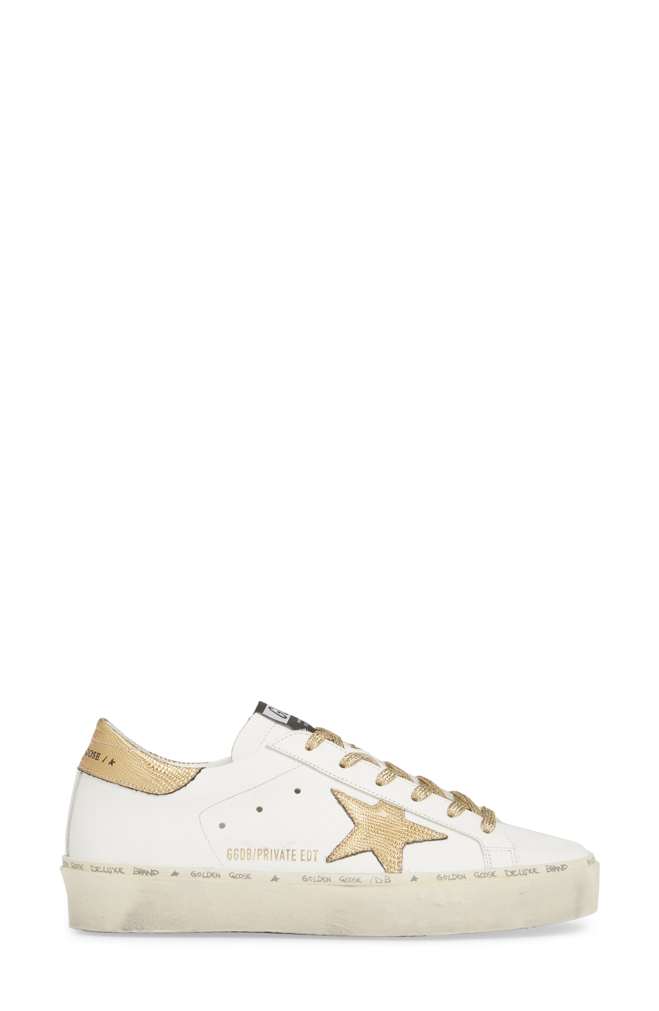 Golden Goose Hi Star Metallic Platform Sneaker, Alternate, color, 