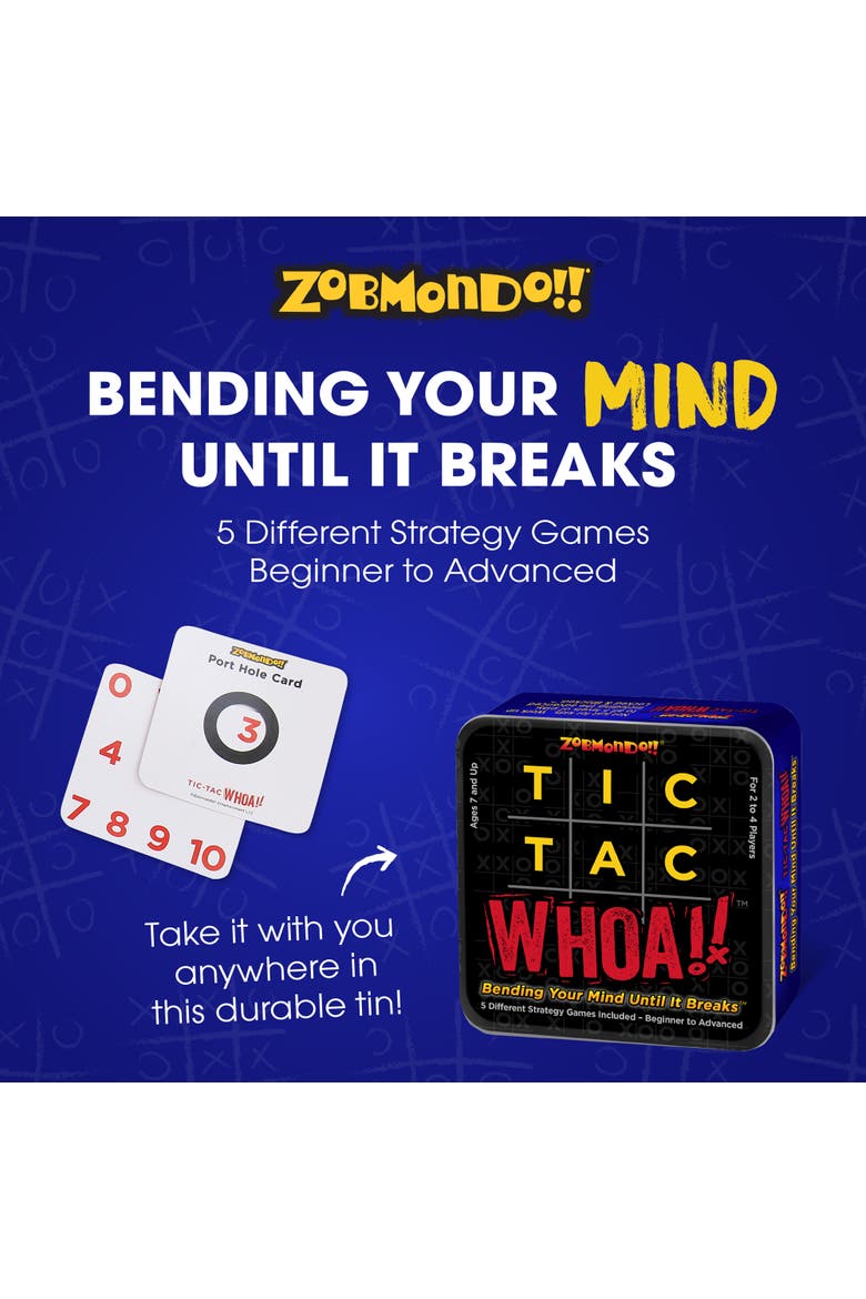 Tic Tac Whoa! By Zobmondo!! The 5In1 Tic Tac Toe Card Game, Alternate, color, Multicolored