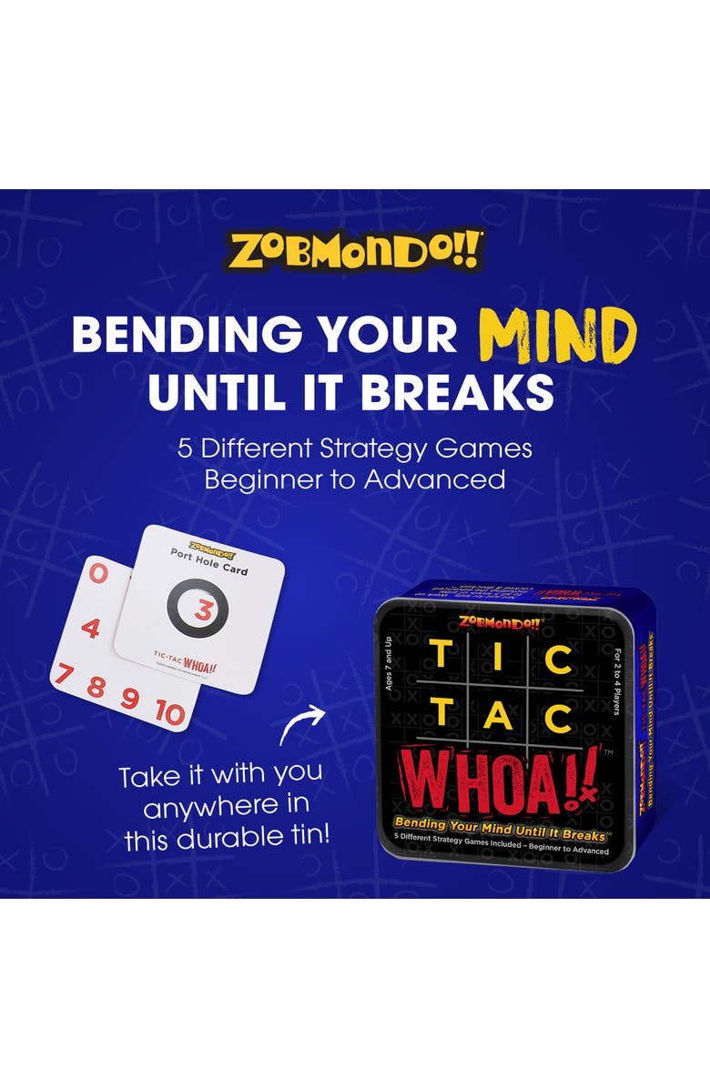 Zobmondo!! Tic Tac Whoa! By Zobmondo!! The 5In1 Tic Tac Toe Card Game, Alternate, color, Multicolored