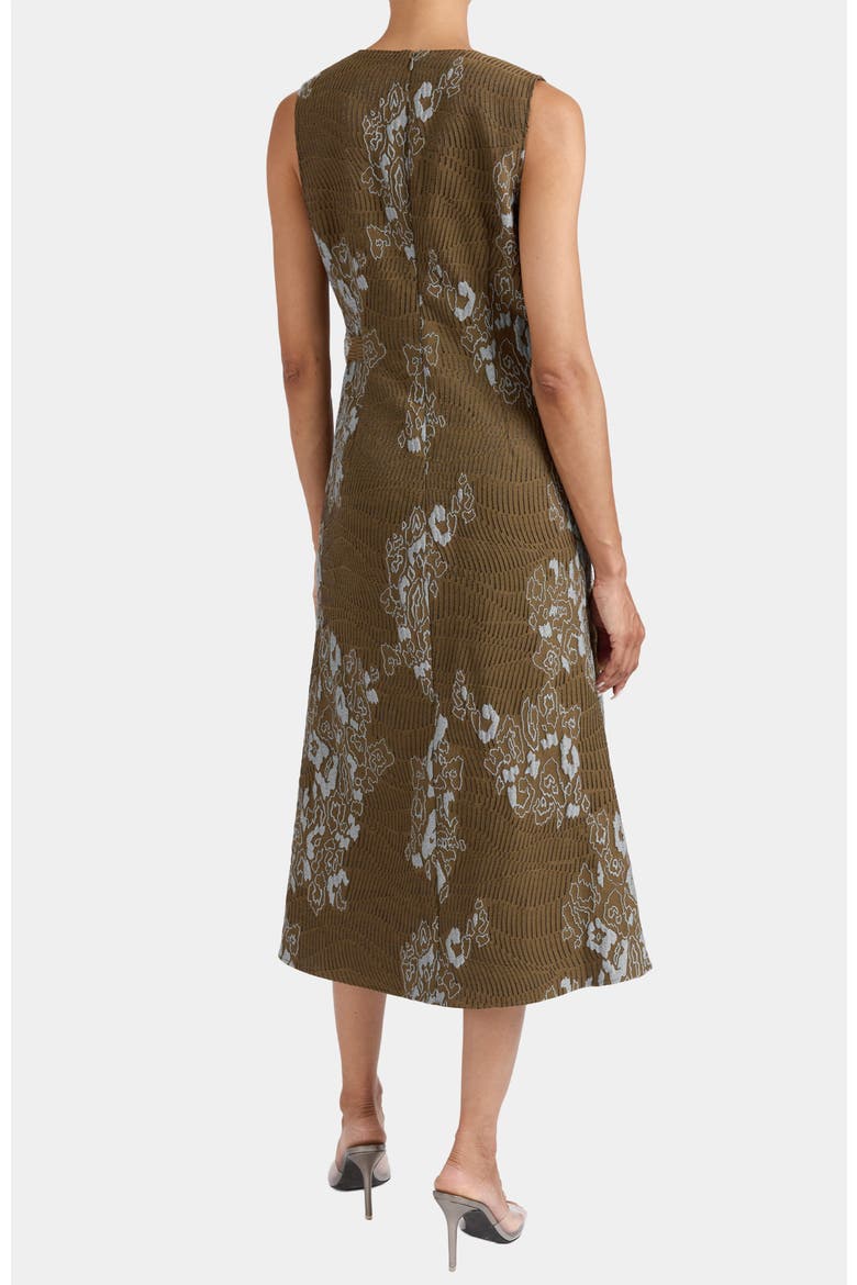 Ursa Sleeveless Faux Wrap Dress, Alternate, color, SAHARA