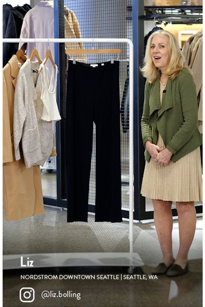 Colette High Waist Crepe Bias Pants video