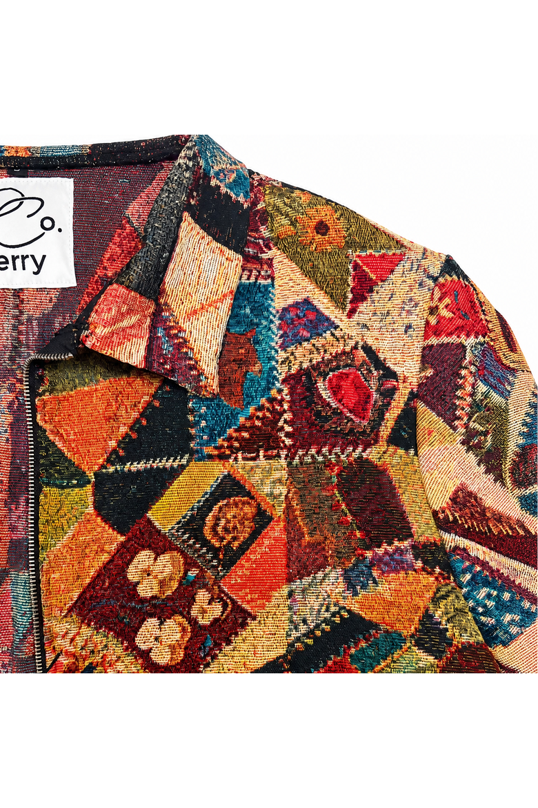 The Heirloom Patchwork Tapestry Shirt, Alternate, color, Multicolor Patchwork