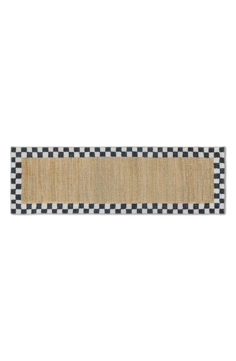 Naturals Check Washable Runner