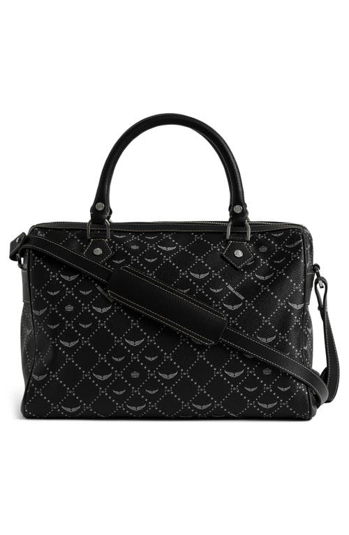Zadig & Voltaire Medium Sunny Vibe Monogram Bag In Black