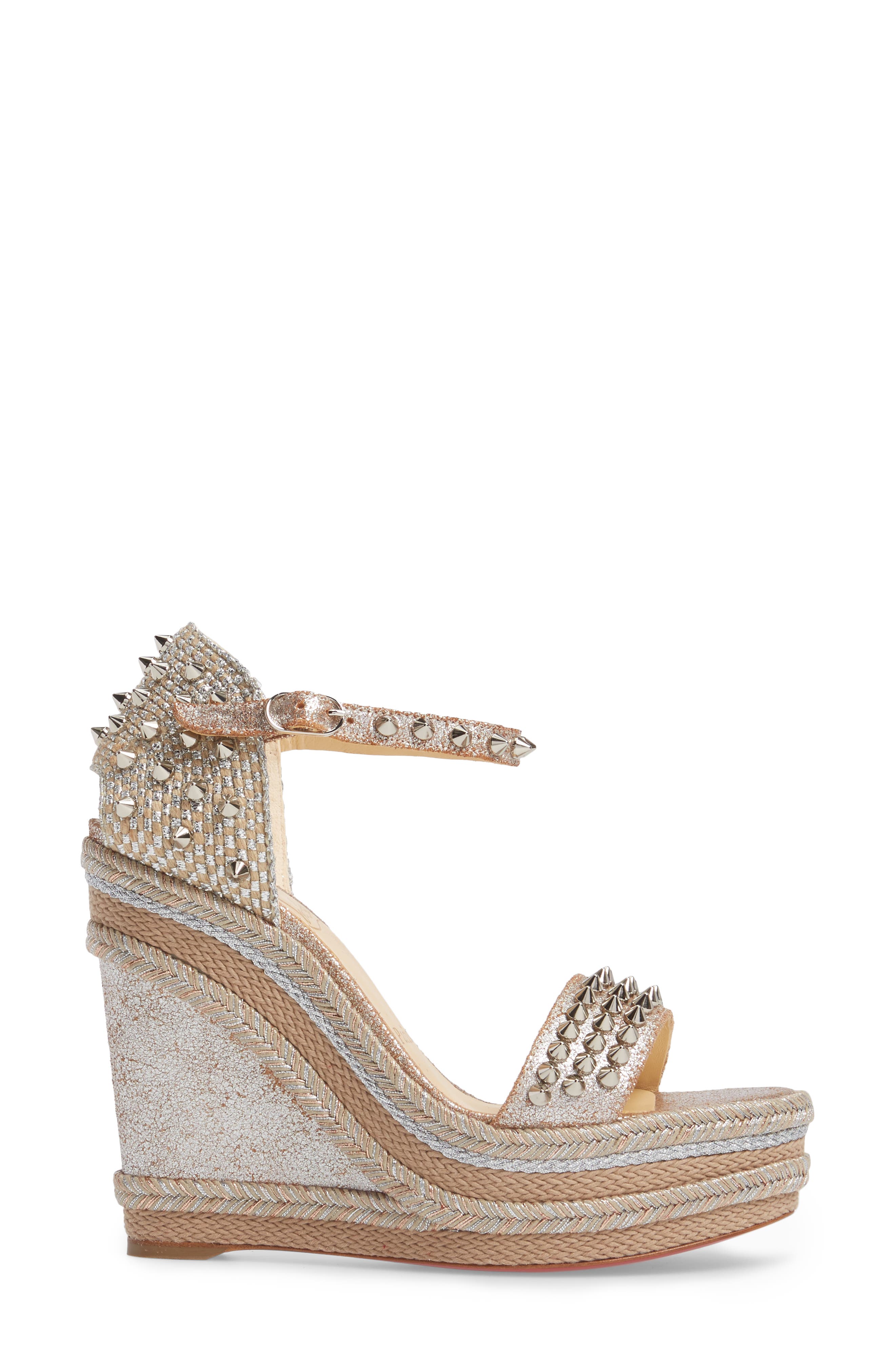 Christian Louboutin Madmonica Espadrille Platform Sandal, Alternate, color, 