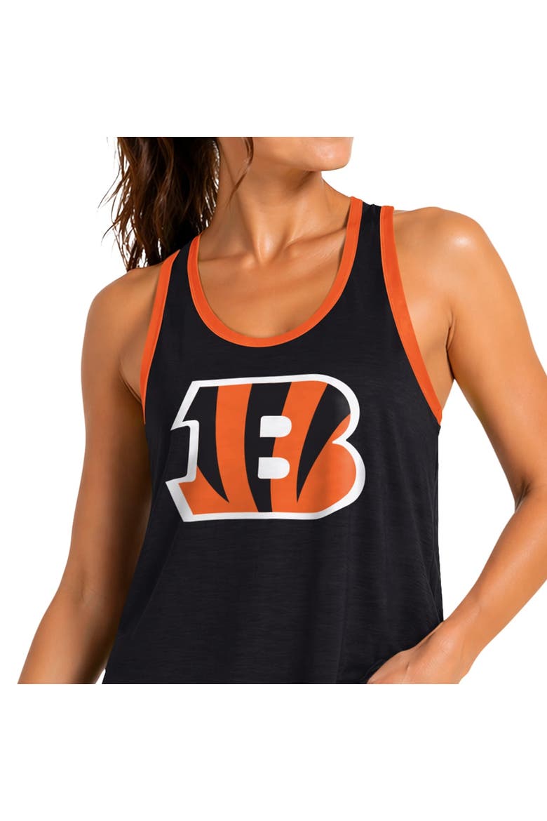 Women's G-III 4Her by Carl Banks Black Cincinnati Bengals Tater II Racerback Tank Top, Alternate, color, Black