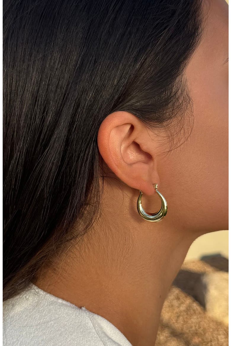 Set of 3 Hoop Earrings, Alternate, color, GOLD