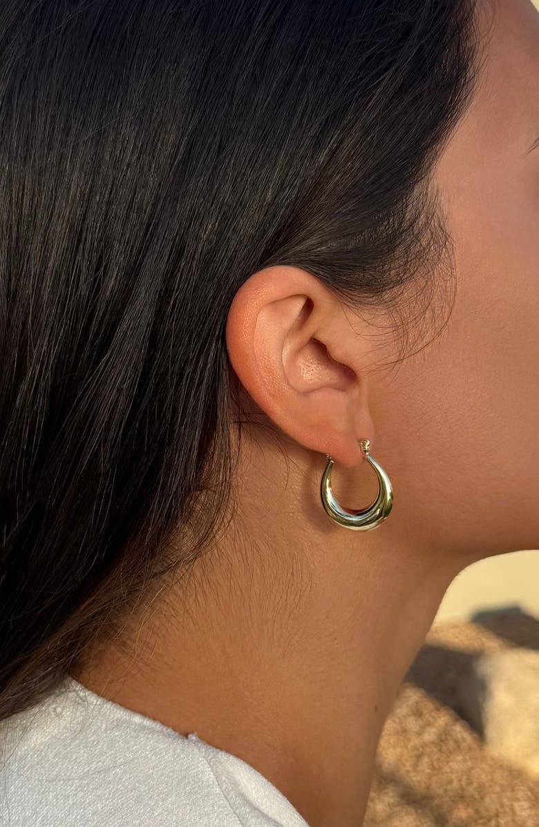 Adornia Set of 3 Hoop Earrings, Alternate, color, Gold