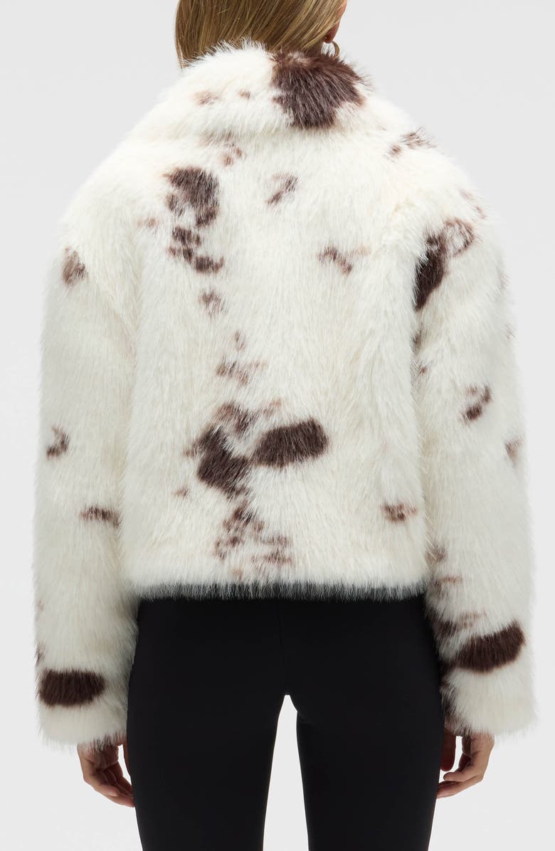 NVLT Long Faux Fur Cropped Jacket, Alternate, color, 