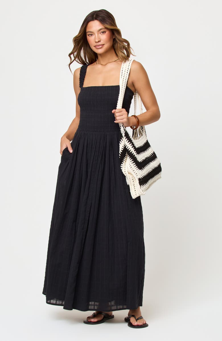 LSPACE Wren Cotton Maxi Cover-Up Dress, Alternate, color,