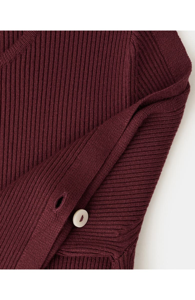 MANGO TEEN Button Trim Long Sleeve Sweater Dress, Alternate, color, Maroon