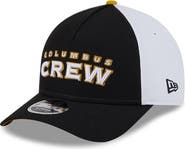 New Era Men's New Era Black/White Columbus Crew 2025 Jersey Hook 9FORTY M-Crown Adjustable Hat