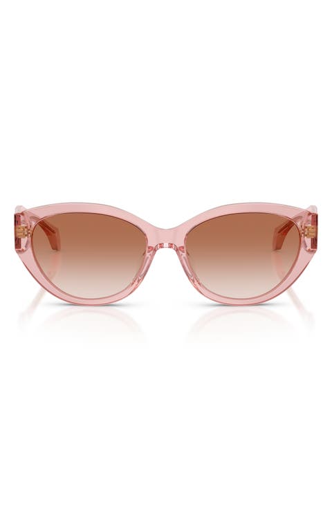 56mm Gradient Oval Sunglasses