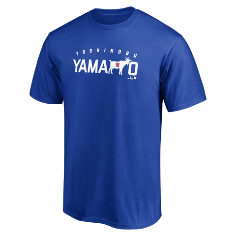 Unisex BreakingT Yoshinobu Yamamoto Royal Los Angeles Dodgers GOAT T-Shirt