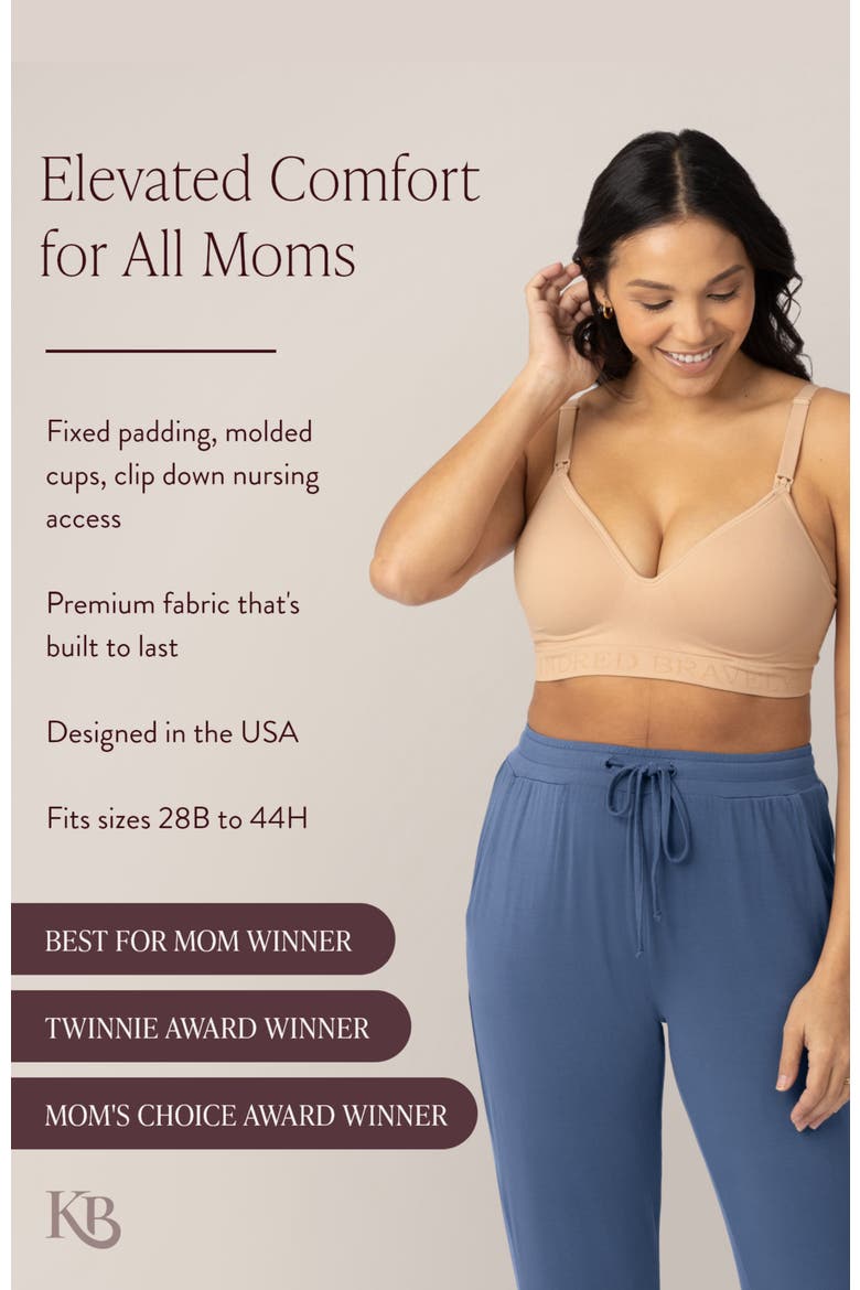 Busty Sublime Contour Maternity & Nursing Bra - Sizing Available from E-I Cup, Alternate, color, BEIGE