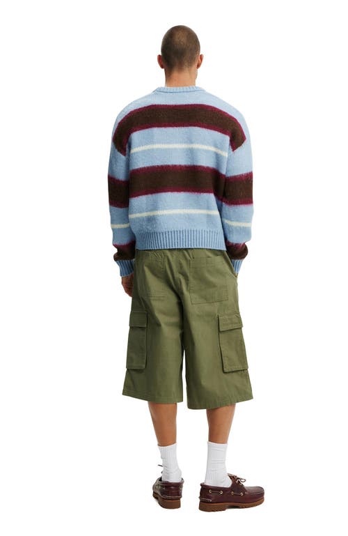 Shop Cotton On Super Baggy Cargo Short In Military