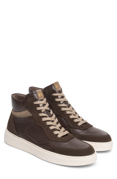 High Top Retro Leather Sneaker