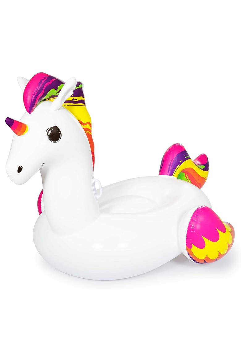 Unicorn Inflatable Rideon, Main, color, Multicolored
