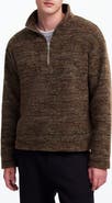 Madewell Bouclé Quarter Zip Pullover