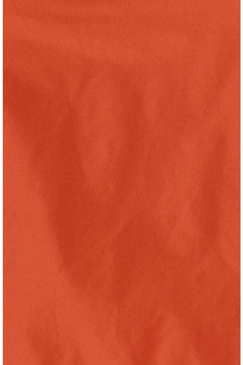 Tubinga Double Breasted Taffeta Coat, Alternate, color, ORANGE