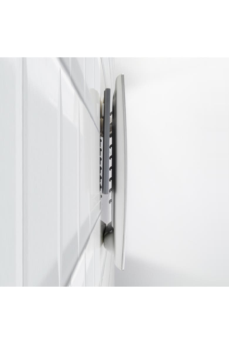 Fogless Lighted Shower Mirror with Mount & Rechargeable, Alternate, color, Silver