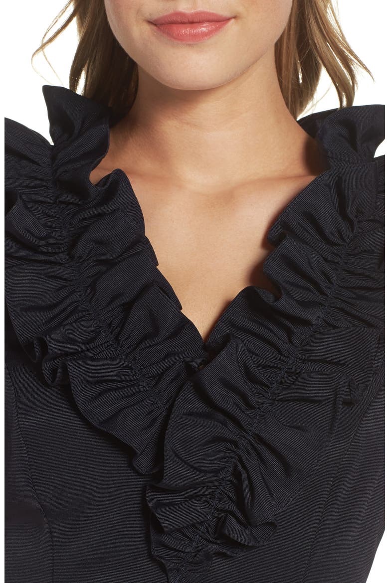 Fit & Flare Dress, Alternate, color, NAVY