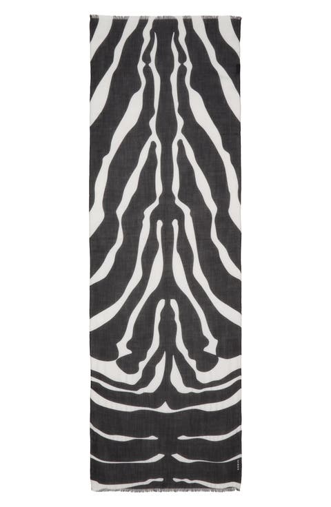Zepra Stripe Cashmere Scarf