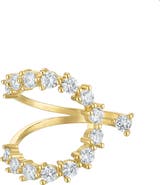 BEN ONI Goldtone Cubic Zirconia Open Ring