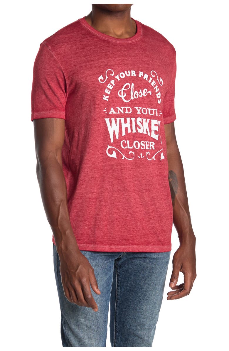 Lucky Brand Keep Your Whiskey Closer Slub T-Shirt, Main, color, 