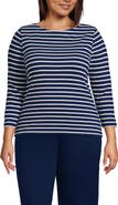 Lands' End Mariner Jersey Boatneck Top