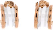 Pre-Owned Bvlgari B.Zero1 Hoop Earrings 18K Rose Gold and Ceramic