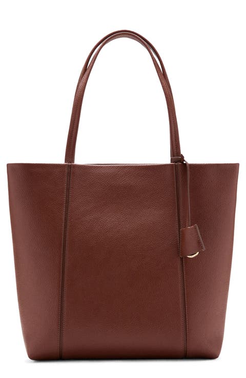 Faux Leather Shopper Bag