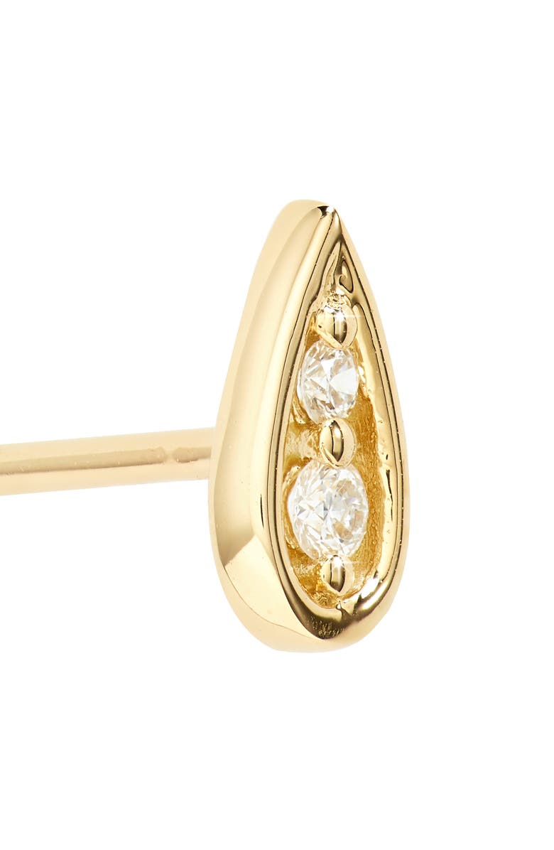 Bony Levy Florentine Diamond Teardrop Stud Earrings, Alternate, color,