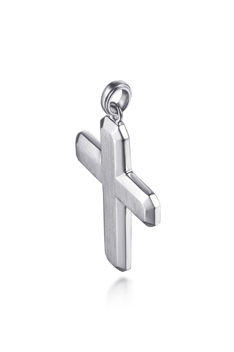 Contemporary Sterling Silver Cross Pendant, Alternate, color, STERLING SILVER